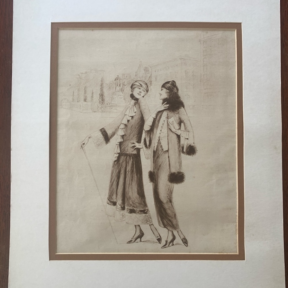 1922 Fashion Illustration by Charles Sheldon